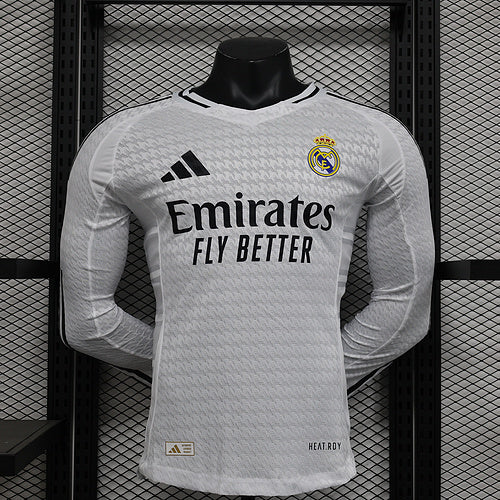 Real Madrid Home 24/25 - Player Version - Longsleeve